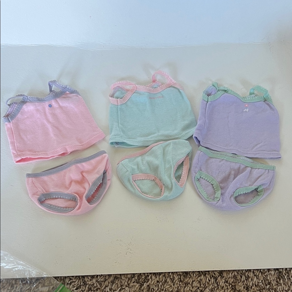 American Girl Pastel Tank and Brief Set